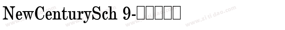 NewCenturySch 9字体转换